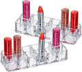 Amazing Abby - Charm - 2-Pack 12-Slot Acrylic Lipstick Organizer, Lipstick by AmazingAbby