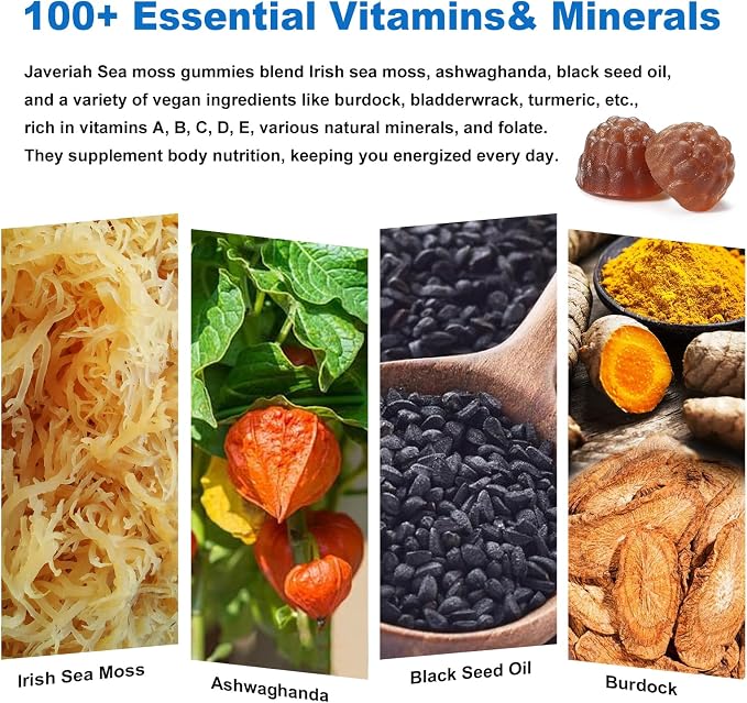 Vegan Ashwagandha Sea Moss Gummies - Image 5
