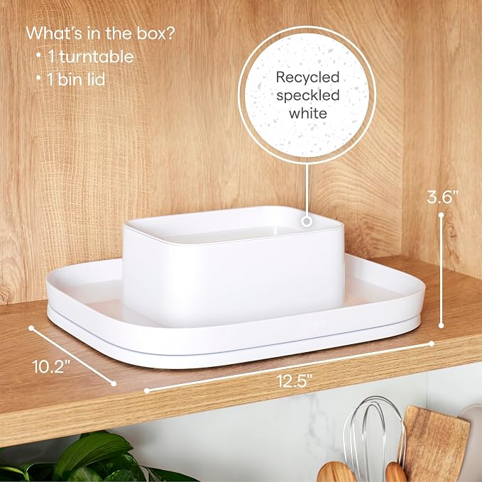 YouCopia MagicTrack Rectangle Lazy Susan Turntable 2-Tier Spice Rack: Jar & - Image 5