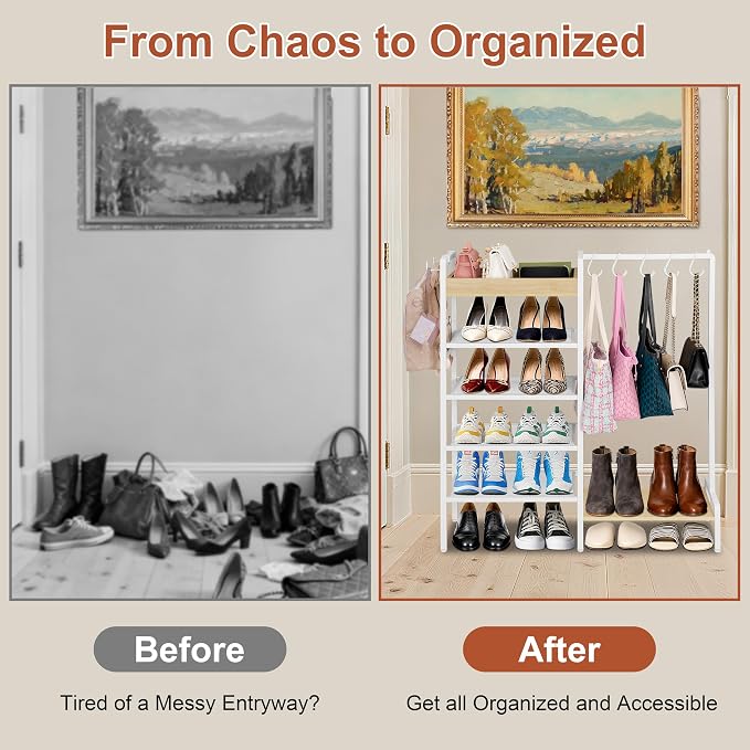 2-in-1 Shoe Rack for Closet - Image 8