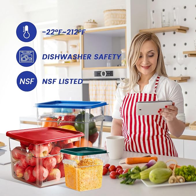4 Pack Food Storage Containers, 12 Quart - Image 5