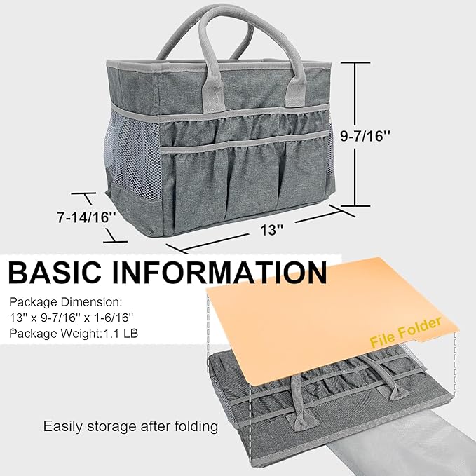 Cupohus Water-Resistant Art Organizer Tote Bag - Image 6
