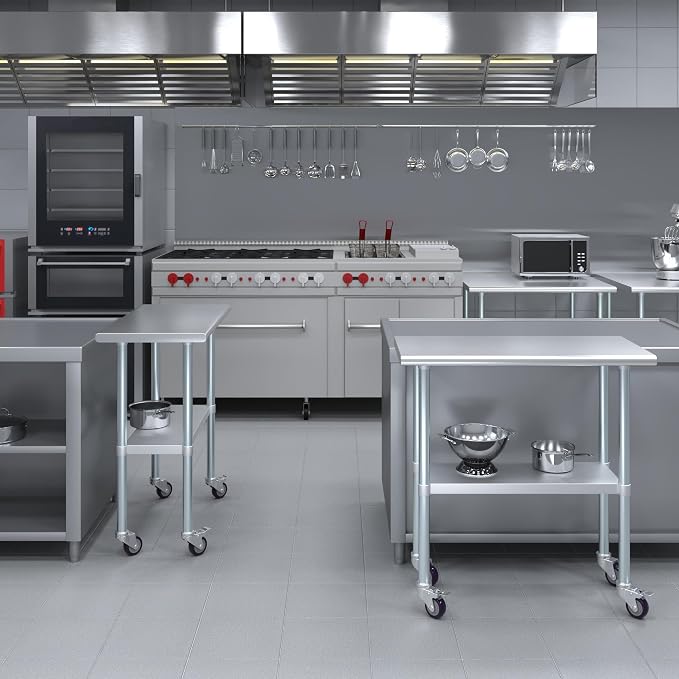 AmGood 36" Long x 18" Deep Stainless Steel Table - Image 5