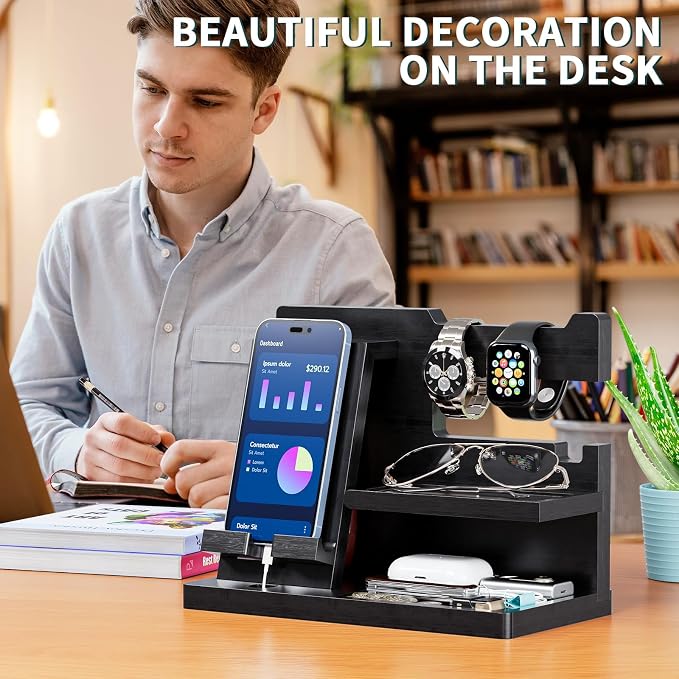Yirilan Wood Phone Docking Station - Image 8