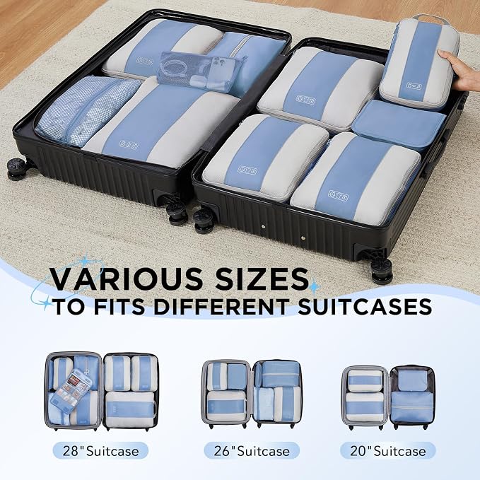 10 Set Compression Packing Cubes - Image 7