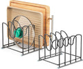 Pot Lid Organizer Rack, 1.6in Wide Cutting Board Organizer by PLUVON