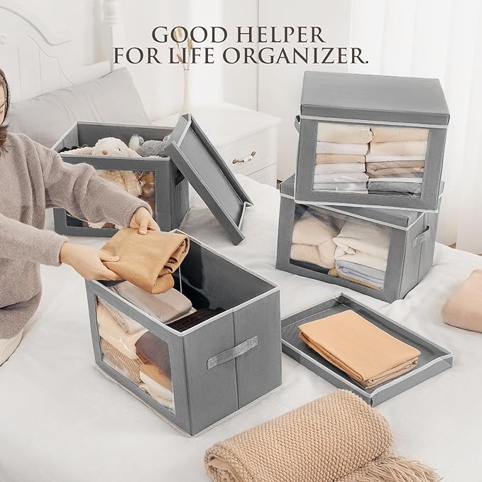 Large Storage Bins with Lids - Image 4