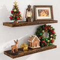 36x9.3 Floating Shelves for Wall, Wood Floating Shelf 36 Inch Long, Large Deep by FunMemories