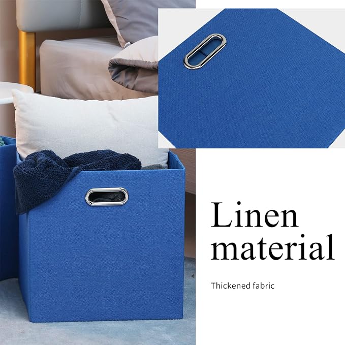 Cube Storage Bins 13×13 Linen Foldable Box - Image 4