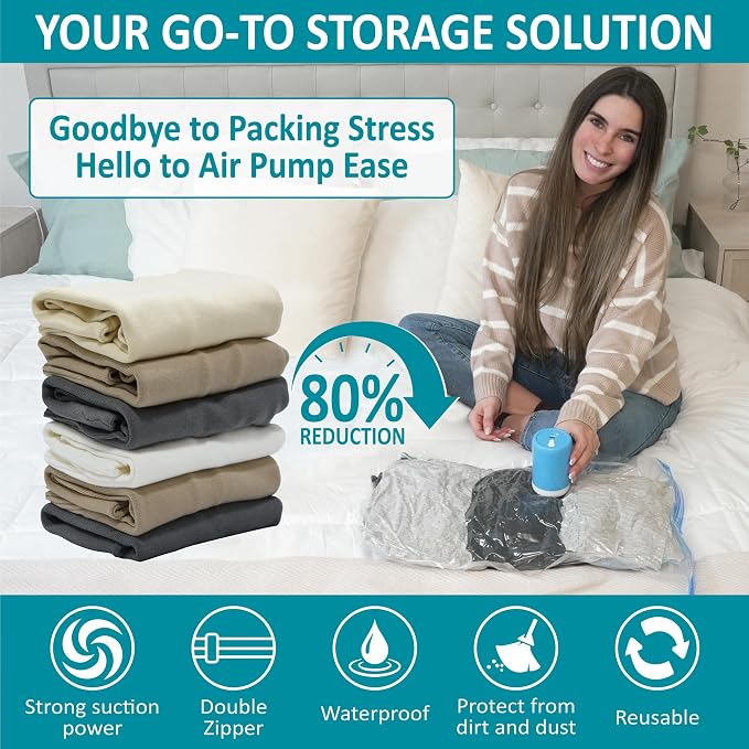 26 Pack Vacuum Storage Bags - Image 2