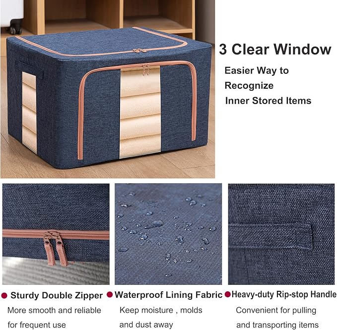 Large Capacity Clothes Storage Bags, Stackable Storage Organizer - Image 6