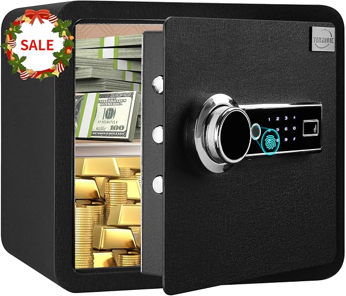 Tenamic Biometric Fingerprint Safe Box 1.41 Cuft Security Box by Tenamic