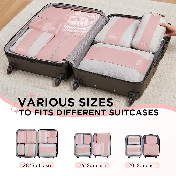 8 Set Compression Packing Cubes - Image 7