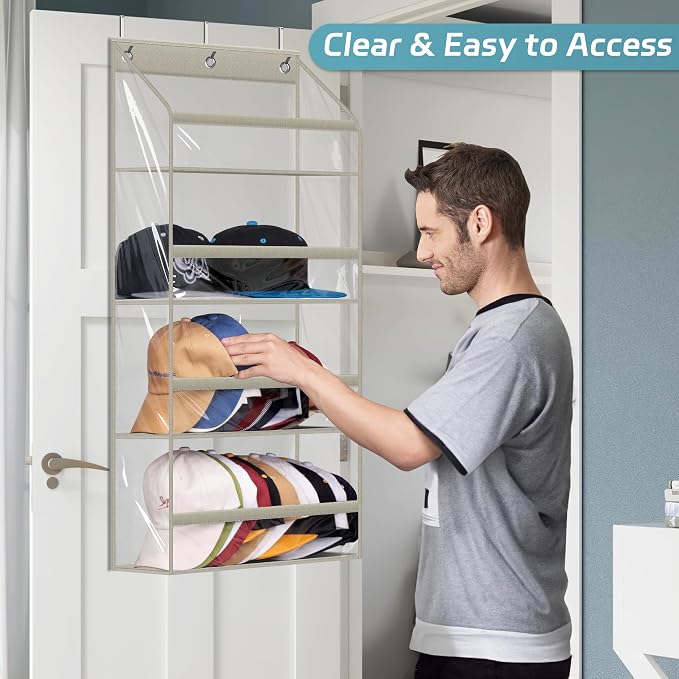 AOODA Clear Over the Door Hat Racks - Image 5