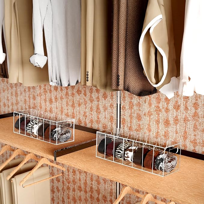 Belt Organizer - Acrylic Belt Storage Holder - Image 2