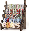 TOPNEW 5 Tier Wooden Bracelet Holder, Scrunchie Bangle Watch Necklace Display by TOPNEW