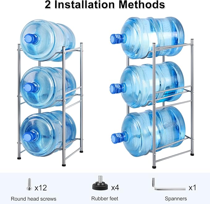 smusei 5 Gallon Water Bottle Holder Water Cooler Jug Rack - Image 3