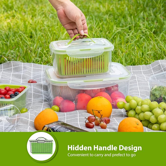LUXEAR Fruit Vegetable Produce Storage Saver Containers - Image 6