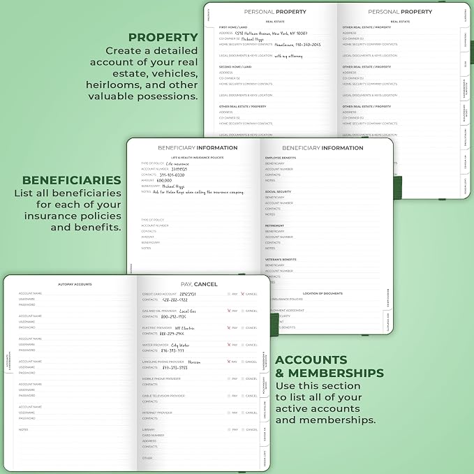 Clever Fox End of Life Planner – Final Arrangements Organizer - Image 5
