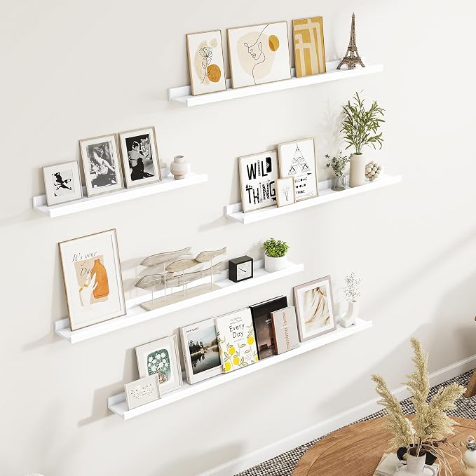 Fun Memories Picture Ledge Shelf, 24 Inch Picture Shelves - Image 2
