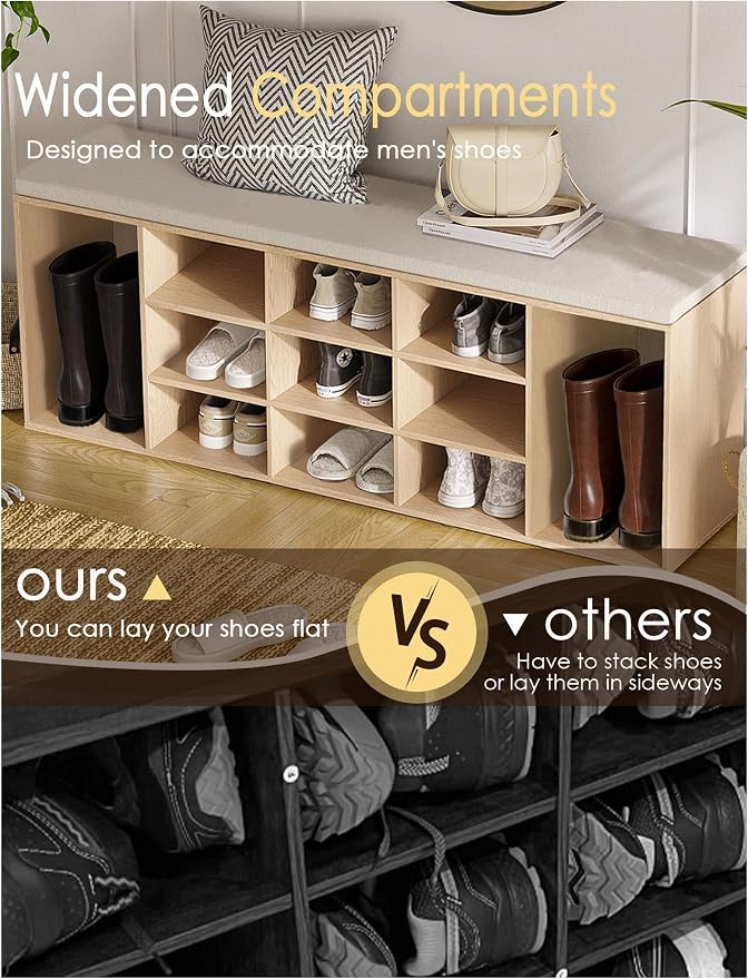 DINZI LVJ Shoe Storage Bench - Image 5