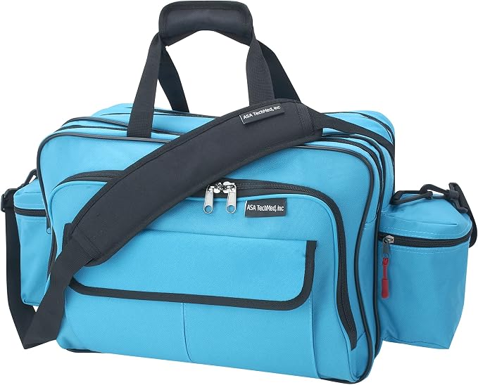 ASA TECHMED Nursing Bag with Compartments – Durable Medical Equipment Shoulder by ASATECHMED