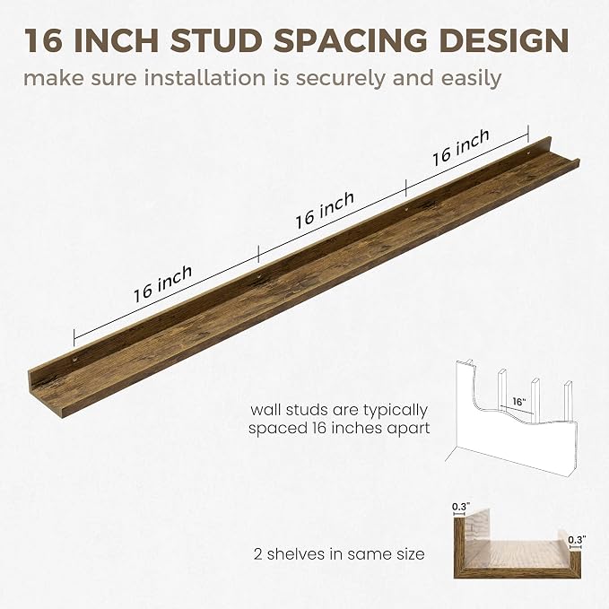 Axeman 55 Inch Floating Shelves - Image 3