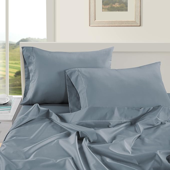 LANE LINEN Pillow Case Covers King Set of 2 100% Egyptian Cotton Sateen Soft - Image 3