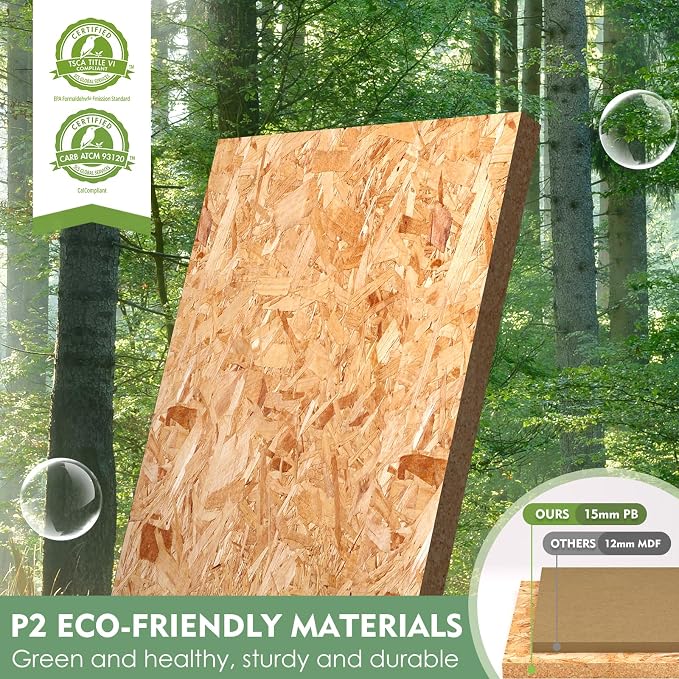Large/Tall Litter Box Enclosure, Modern Wooden Litter Box Furniture - Image 9