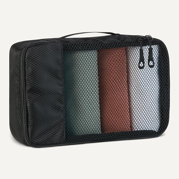 Amazon Essentials 4-Piece Packing Cubes Travel Accessories Set, Luggage - Image 4