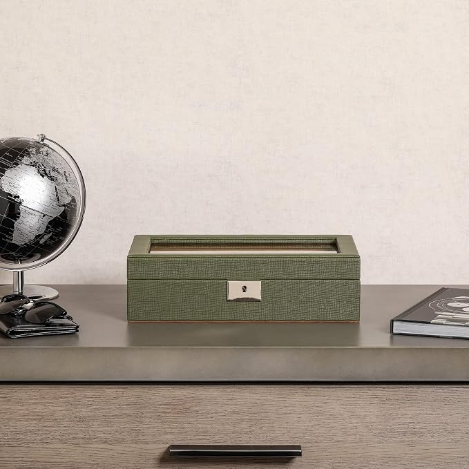 ROTHWELL 10 Slot Leather Watch Box - Image 8