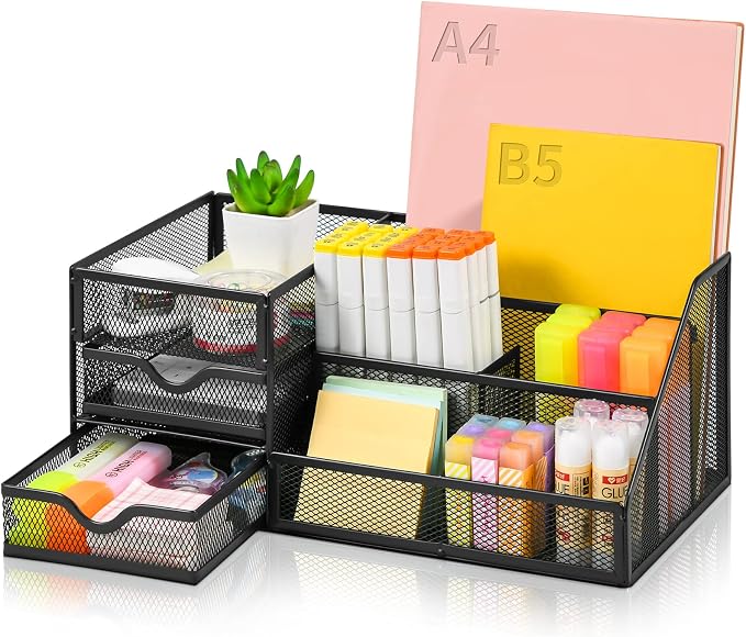 Lavatino Larger Mesh Desk Organizer by Lavatino