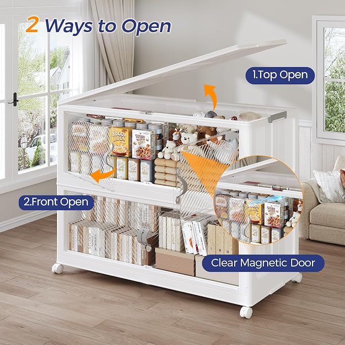960QT Extra Large Stackable Storage Bins - Image 4