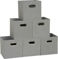 Household Essentials 84-1 Foldable Fabric Storage Bins Set of 6 Cubby Cubes by HouseholdEssentials