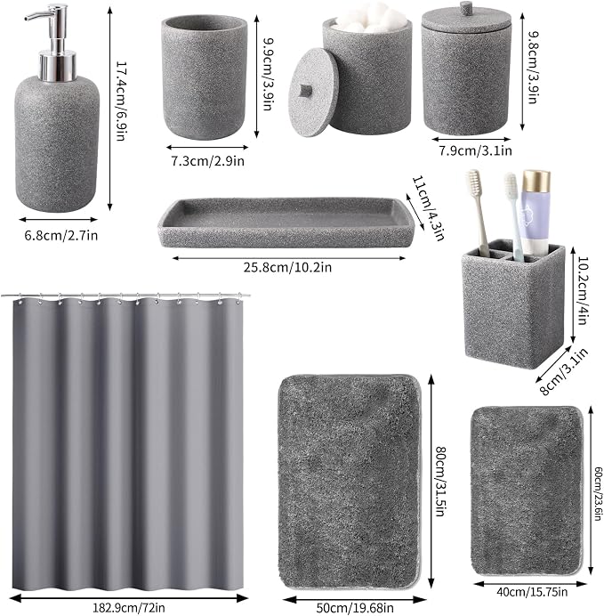 21 Pcs Bathroom Accessory Set - Image 7