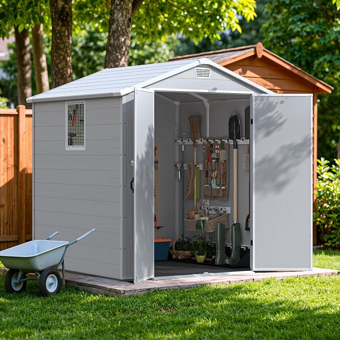 Devoko 6x6 FT Plastic Outdoor Storage Shed - Image 3
