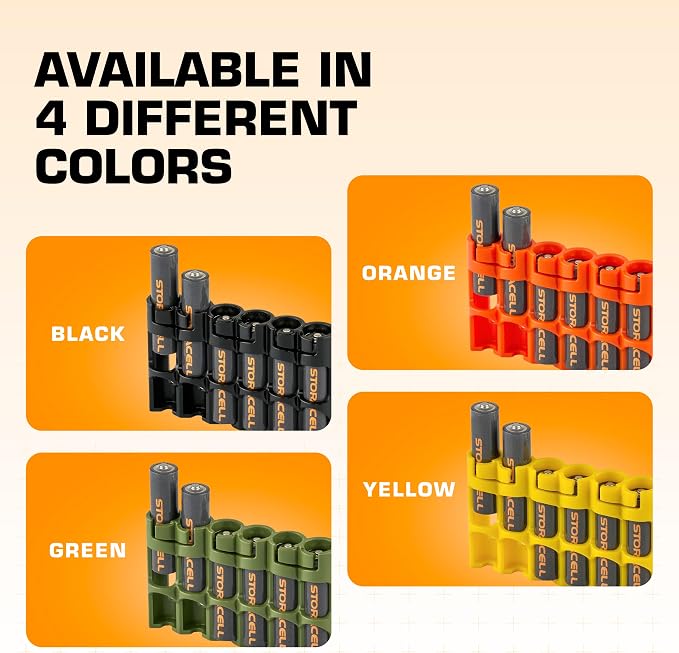 AAA Battery Storage Caddy by Storacell, Holds 6 Batteries - Image 5