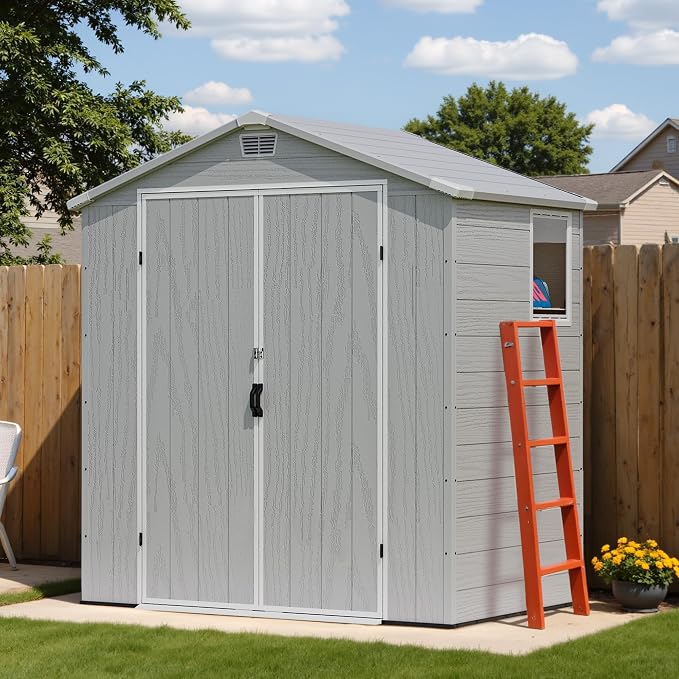 Devoko 6x4 FT Plastic Outdoor Storage Shed - Image 6