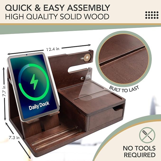 Nightstand Organizer- Bedside Docking Station - Image 7