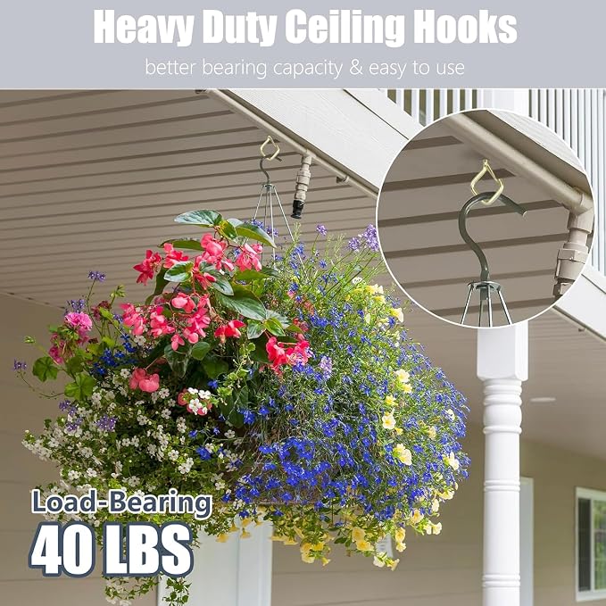 50 PCS Gold Eye Screw Hooks for Hanging Heavy Duty - Image 4