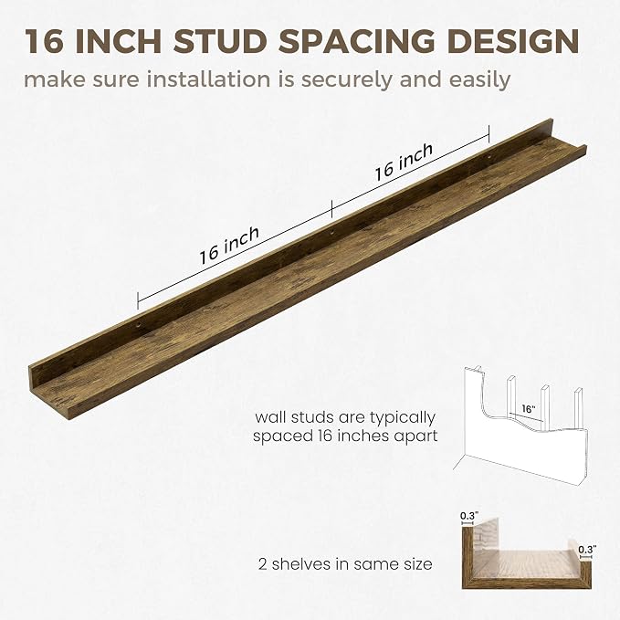 Axeman 48 Inch Floating Shelves - Image 4