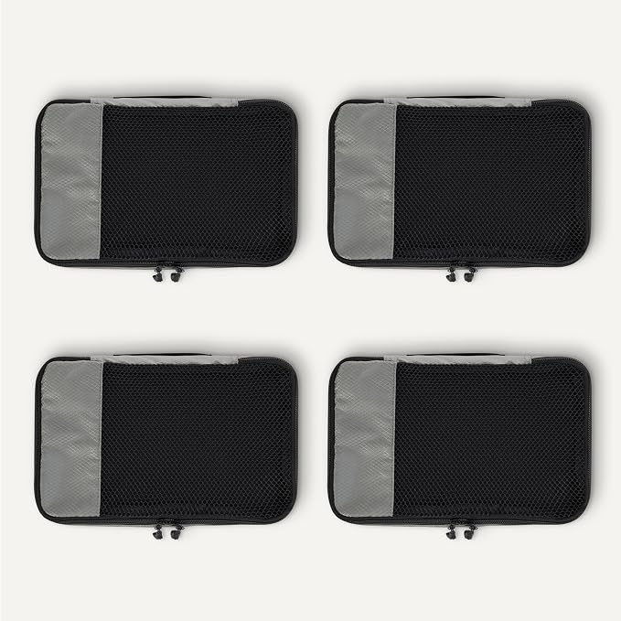 Amazon Essentials 4-Piece Packing Cubes Travel Accessories Set, Luggage - Image 5
