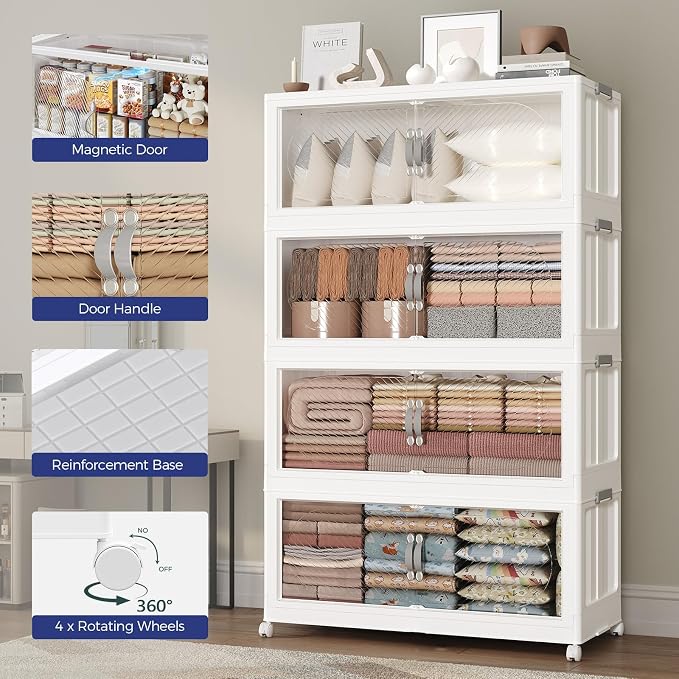 720QT Extra Large Stackable Storage Bins - Image 6