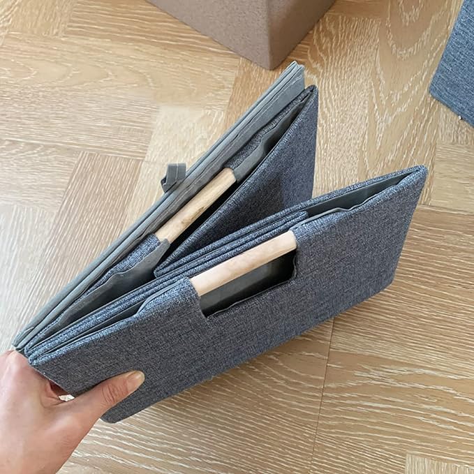 Storage Bin for Shelves Rectangle Closet Baskets Foldable Box - Image 3