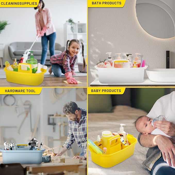 Shower Caddy Plastic Portable Basket Storage Organizer - Image 9