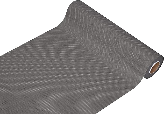EVALAND Shelf Liners for Kitchen Cabinets Non-Adhesive 17.7" x 33 FT Grey by EVALAND