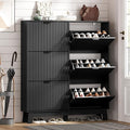 Shoe Cabinet Storage for Entryway by HUANLEGO