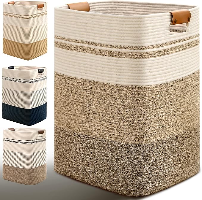 Laundry Hamper, 85L Tall Laundry Basket by Degeyoyo