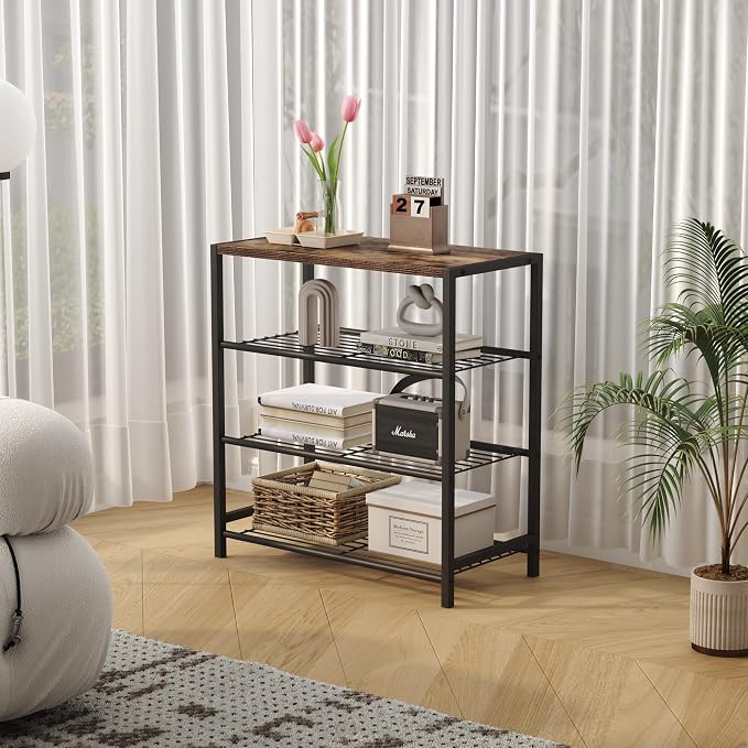 HOMEFORT 4-Tier Shoe Rack Organizer, Shoe Tower - Image 7