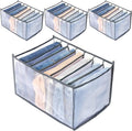 TOOVREN Wardrobe Clothes Organizer, 7 Grids, Drawer Organizers by TOOVREN